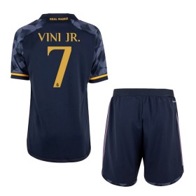 Jalkapallo Pelipaidat/Peliasut Real Madrid Vini Jr. 7 Lasten Vieraspelipaita 2023-24